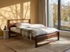 Bett mit Lattenrost Kiefernholz GIULIA 120 x 200 cm Dunkelbraun Bild 3