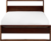 Bett mit Lattenrost Kiefernholz GIULIA 120 x 200 cm Dunkelbraun Bild 4
