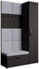 Beautysofa Garderobenschrank mit schmalem eintürigen Kleiderschrank mit Kleiderstange MARGARET I+IV (in 2 Breiten zur Auswahl) mit schmalem 1-türigen Kleiderschrank Bild 5