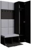 Beautysofa Garderobenschrank mit schmalem eintürigen Kleiderschrank mit Kleiderstange MARGARET I+IV (in 2 Breiten zur Auswahl) mit schmalem 1-türigen Kleiderschrank Bild 2