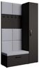 Beautysofa Garderobenschrank mit schmalem eintürigen Kleiderschrank mit Kleiderstange MARGARET I+IV (in 2 Breiten zur Auswahl) mit schmalem 1-türigen Kleiderschrank Bild 4