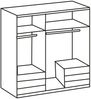 Kleiderschrank Level Drehtürenschrank mit Schubladen Ausführung weiß Bild 2