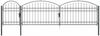 vidaXL Gartentor mit gewölbtem Oberteil Assen Grau 500 x 75 cm Stahl 42008958 Bild 2