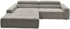 KAWOLA Sofa RENO Ecksofa Feincord grau Longchair links 68 x 217 x 258 cm Bild 5