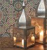 Orientalisches Windlicht Modena Silber M Bild 3
