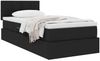 vidaXL Aufbewahrungsbett mit Matratze mit Kopfteil Schwarz 90 x 190 cm 3370478 Bild 3