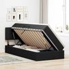 vidaXL Aufbewahrungsbett mit Matratze mit Kopfteil Schwarz 90 x 190 cm 3370478 Bild 4