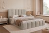 Selsey 'Sarafino' Polsterbett mit Bettkasten und Lattenrost, graubeige, 160x200 cm Bild 3