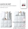 RIBECO Federbettdecke + Federkissen Laram, 2-tlg. Naturprodukt zum TOP-Preis!, Füllung: 90% Federn, 10% Daunen, Bezug: 100% Baumwolle, Decke mit Kissen, verschiedene Größen, Bettdecke 135x200, 155x220 cm Bild 3