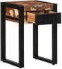 vidaXL Beistelltisch Mehrfarbig 35x35x50 cm Altholz Massiv 4015944 Bild 3