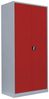 Stahl-Aktenschrank Metallschrank abschließbar Büroschrank Stahlschrank 195 x 92,5 x 60 cm Lichtgrau/Rot 530364 Bild 5
