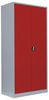 Stahl-Aktenschrank Metallschrank abschließbar Büroschrank Stahlschrank 195 x 92,5 x 60 cm Lichtgrau/Rot 530364 Bild 4