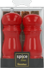 METALTEX 586046041 Pfeffermühle - Salzstreuer Set 13 cm in Rot lackiert, Holz Bild 2