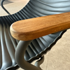 STREAM Schalenstuhl, Sitzschale: Kunststoff schwarz, Gestell: Aluminium dunkelgrau Bild 4