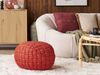 Pouf HOPA Rot Samtstoff 45 cm 45 cm Bild 3