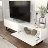 TV-Lowboard Nolven kurzes Gestell 180x32x47 cm Weiß [en. casa] Bild 3