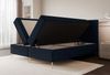 Selsey 'Caresso' Boxspringbett mit Bonellmatratze, Topper, Velours, dunkelblau, 180x200 cm Bild 3