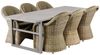 Gartenesstisch Vevi aus Aluminium, modern, beige, für 6–8 Personen, 230x95 cm Bild 3