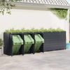 vidaXL Wagenmüllbehälter für 6 Behälter Anthrazit 3394747 Bild 4