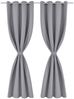 vidaXL Verdunkelungsvorhänge 2 Stk. mit Metallösen 135 x 175 cm Grau 132202 Bild 2