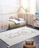 Baumwollteppich Teddybär Motiv 140 x 200 cm Beige ZORAKAN Bild 3