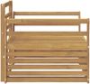 vidaXL Outdoor-Sofa Massivholz Akazie Weiß 3439136 Bild 4