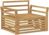vidaXL Outdoor-Sofa Massivholz Akazie Weiß 3439136 Bild 2