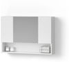 Livinity® Badezimmerspiegelschrank Ronco, Weiß Hochglanz, 80.1 x 55 cm (1-St) Bild 4