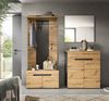 Home affaire Garderoben-Set REHAT, TOPSELLER!, 4-teilig, Breite 175 cm, individuell erweiterbar, (Set, 4-St, bestehend aus: Sitzbank, Paneel, Spiegel und Kommode), Garderobenkombination, Kombination, Set, Flurgarderobe, Diele Bild 2