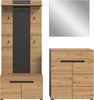Home affaire Garderoben-Set REHAT, TOPSELLER!, 4-teilig, Breite 175 cm, individuell erweiterbar, (Set, 4-St, bestehend aus: Sitzbank, Paneel, Spiegel und Kommode), Garderobenkombination, Kombination, Set, Flurgarderobe, Diele Bild 3