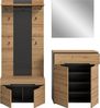 Home affaire Garderoben-Set REHAT, TOPSELLER!, 4-teilig, Breite 175 cm, individuell erweiterbar, (Set, 4-St, bestehend aus: Sitzbank, Paneel, Spiegel und Kommode), Garderobenkombination, Kombination, Set, Flurgarderobe, Diele Bild 4