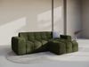 Micadoni Ecksofa Kendal 4-Sitzer Rechts Samt Armeegrün Bild 5