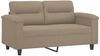 vidaXL 3-tlg. Sofagarnitur mit Kissen Taupe Mikrofasergewebe 3202332 Bild 3
