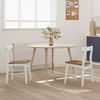 vidaXL Esszimmerstuhl 2 pcs Weiß und Natur 43 x 44,5 x 77 cm 42020488 Bild 3