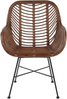 Rattanstuhl braun CANORA Bild 5