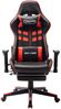 vidaXL Gaming-Stuhl mit Fußstütze Schwarz und Rot Kunstleder [20511] Bild 2
