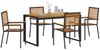 vidaXL Garten Essgruppe 5 pcs Schwarz und Braun Poly-Rattan 3365472 Bild 3