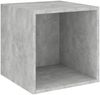 vidaXL 3-tlg. TV-Schrank-Set Betongrau Spanplatte [3079830] Bild 4