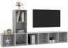 vidaXL 3-tlg. TV-Schrank-Set Betongrau Spanplatte [3079830] Bild 3