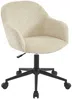 Vente-unique - MARENZIA Office chair StoffSamt Beige - B 64 cm x H 87 cm77 cm x L 58 cm Bild 4