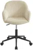 Vente-unique - MARENZIA Office chair StoffSamt Beige - B 64 cm x H 87 cm77 cm x L 58 cm Bild 2