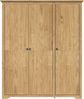 vidaXL Kleiderschrank mit Speicher BODO Honigbraun 146 x 53,5 x 173 cm 42023481 Bild 4