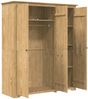 vidaXL Kleiderschrank mit Speicher BODO Honigbraun 146 x 53,5 x 173 cm 42023481 Bild 3
