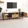 TV-Schrank 170cm×40cm×50,5 cm aus Holz und Schwarzdesign – eleganter TV-Ständer mit Stauraum Bild 2