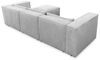 Ecksofa Designersofa NEVIO in Stoff Lincoln Moosgrün Ottomane Rechts Bild 2
