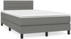 vidaXL Boxspringbett mit Matratze Dunkelgrau 120x200 cm Stoff, Härtegrad: H2 [3140122] Bild 2