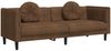 vidaXL 3-Sitzer Sofa mit Kissen Braun Kunstleder Wildleder-Optik 372651 Bild 2