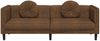 vidaXL 3-Sitzer Sofa mit Kissen Braun Kunstleder Wildleder-Optik 372651 Bild 4