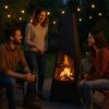 Relaxdays Gartenkamin mit Grillfunktion Bild 3
