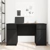 vidaXL Schreibtisch mit Regal Schwarz Eichen-Optik 140 x 49 x 76 cm 3328508 Bild 4